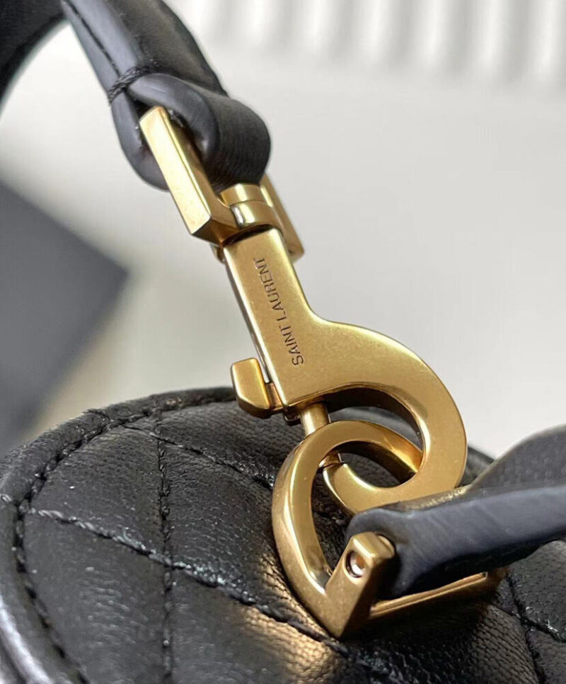 Saint Laurent Gaby Mini Vanity Bag In Lambskin Black